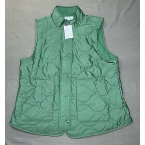Women's Croft & Barrow Quilted Fleece Lined Vest New Size Large